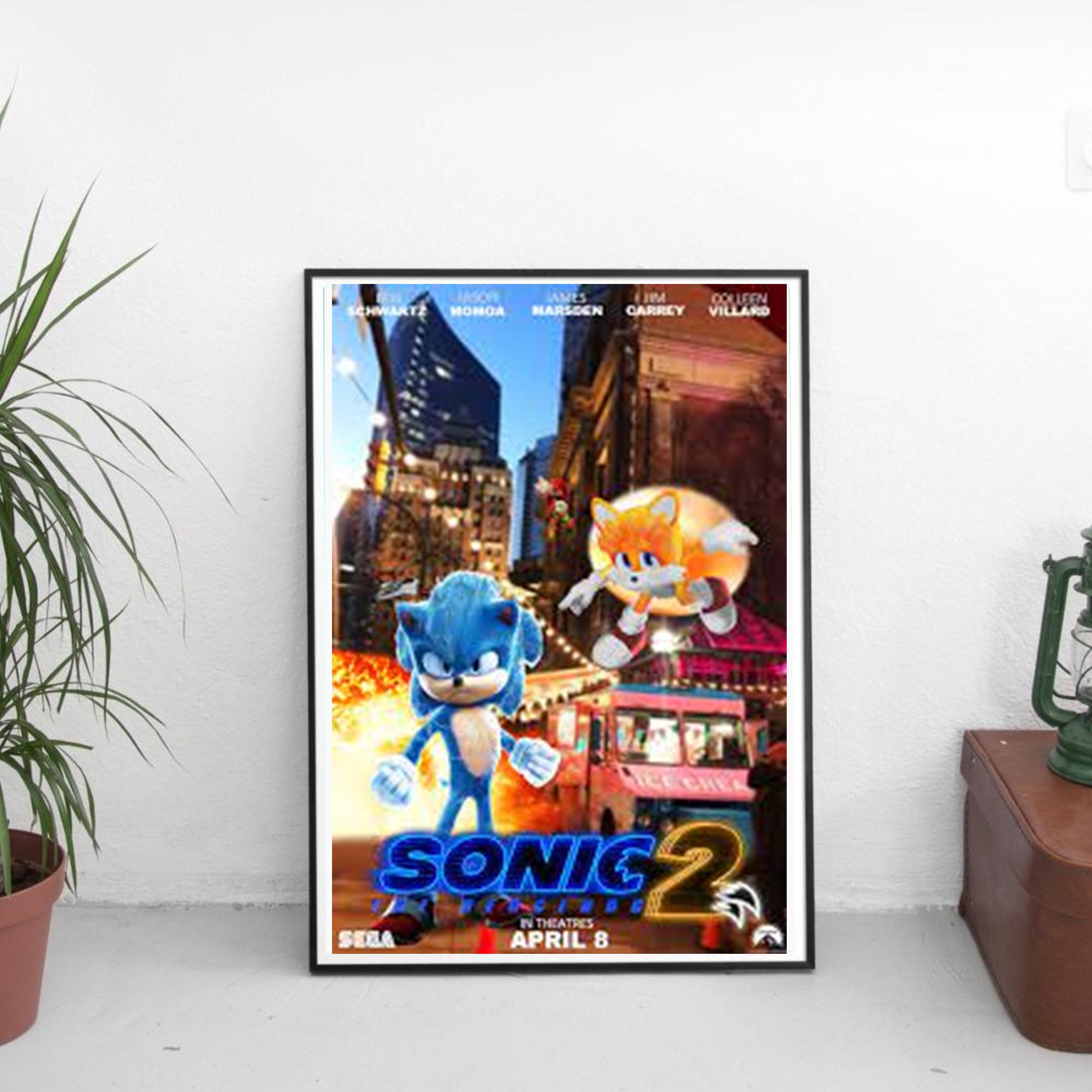 Sonic The Hedgehog 2 Poster Wall Art