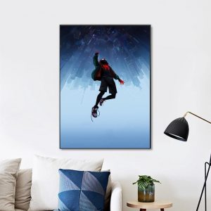 Spider Man Into The Spider Verse Wall Art Home Decor Poster Canvas