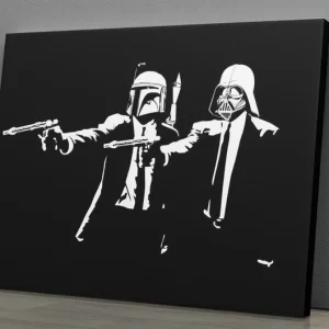 Star Wars Darth Vader and Boba Fett Wall Art Home Decor Poster Canvas