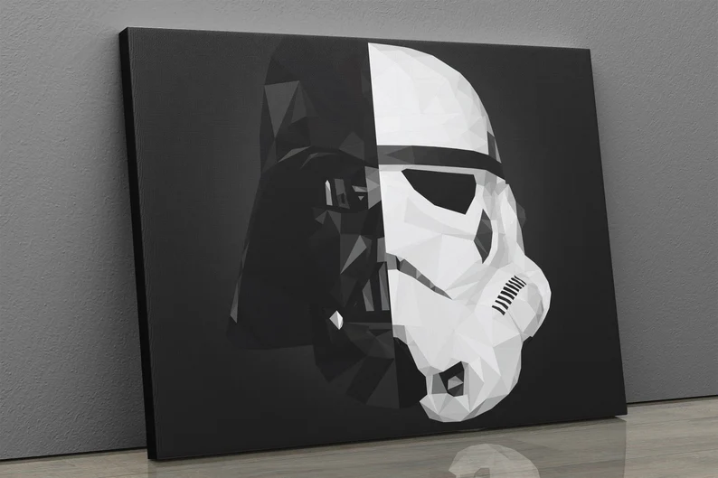 Star Wars Darth Vader and Stormtrooper Wall Art Home Decor Poster Canvas