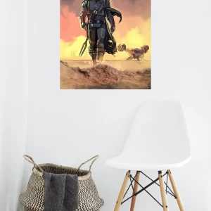 Star Wars Mandalorian Wall Art Home Decor Poster Canvas