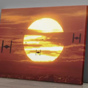 Star Wars The Fighters Sunset Wall Art Home Decor Poster Canvas