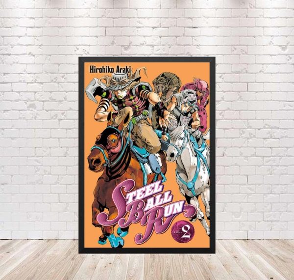 Steel Ball Run Anime Japanese Movie Home Decor Poster Canvas