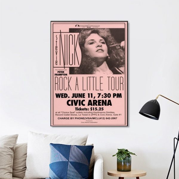 Stevie Nicks Wall Art Home Decor Poster Canvas