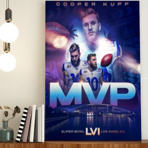 Super Bowl LVI MVP Cooper Kupp Los Angeles Rams Poster Canvas