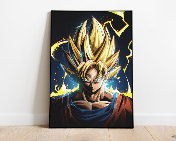 Super Saiyan Son Goku Dragon Ball Movies Home Decor Poster Canvas