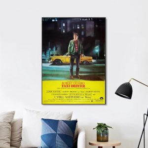 Taxi Driver Movie (1976) Vintage Movie Wall Art Home Decor Poster Canvas