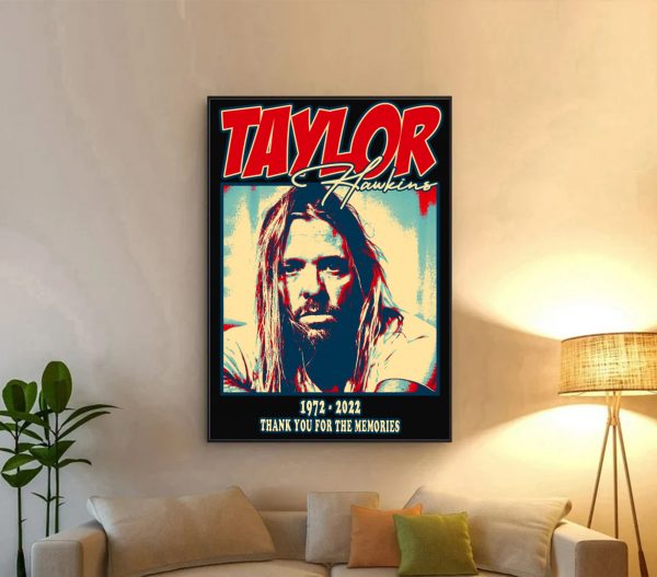 Taylor Hawkins 1972-2022 Canvas Poster Wall Art Poster Canvas