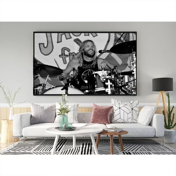 Taylor Hawkins 1972-2022 Foo Fighter Poster Canvas
