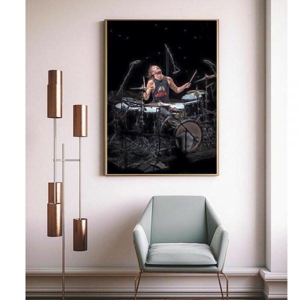 Taylor Hawkins Foo Fighter Band Poster Canvas