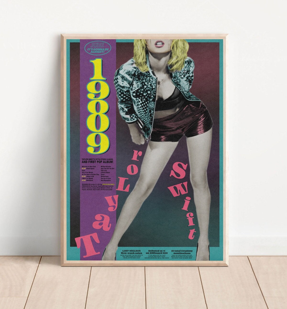 Taylor Swift 1989 Folklore Poster Wall Art