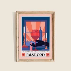 Taylor Swift Lover False God Lyrics Wall Art Decor Poster Canvas