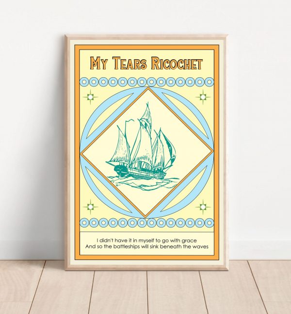 Taylor Swift My Tears Ricochet Folklore Album Poster