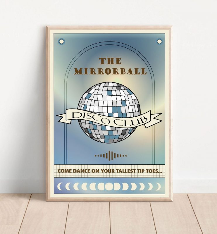 Taylor Swift Reputation Album Mirrorball Wall Art Kaiteez