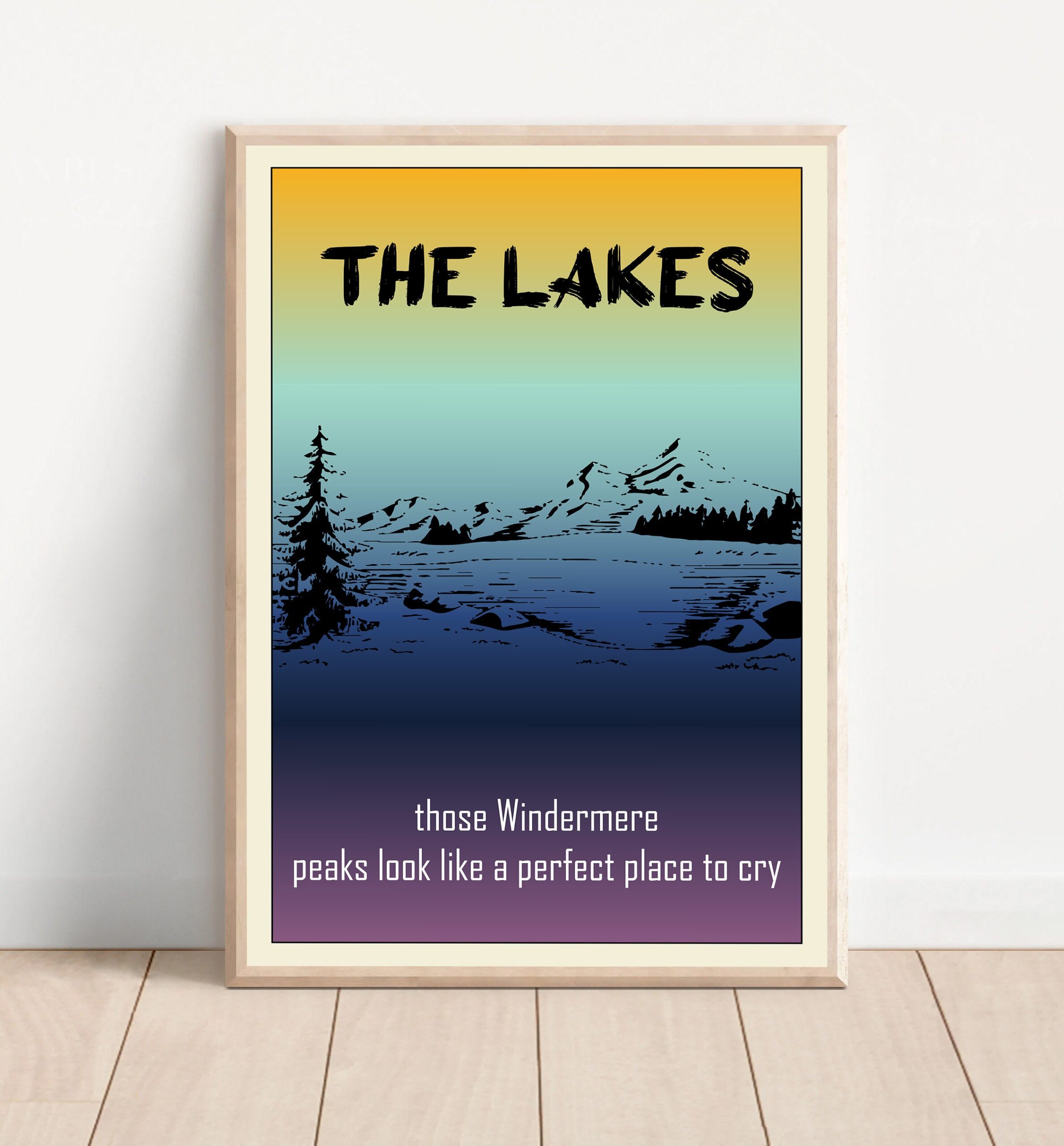 Taylor Swift The Lakes Song Wall Art Folklore Album