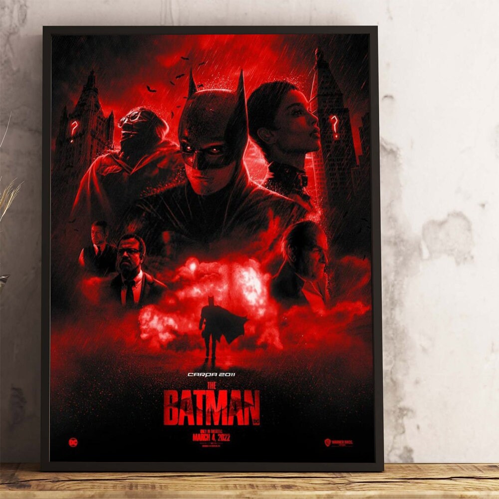 The Batman 2022 DC Movie Poster Canvas