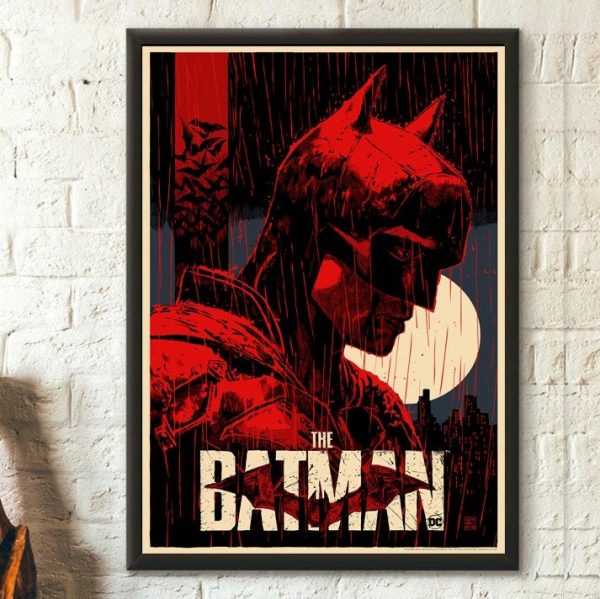 The Batman 2022 Home Decor Poster Canvas