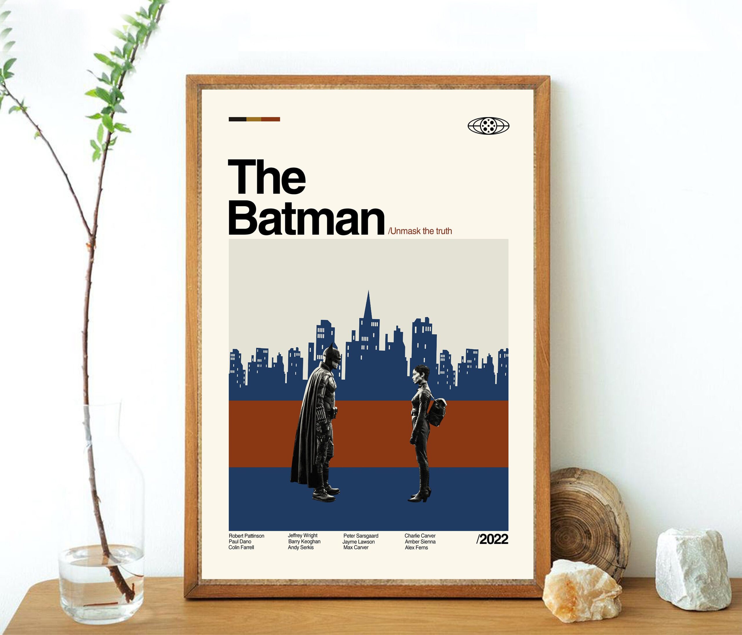 The Batman Robert Pattinson Minimalist Movie Poster