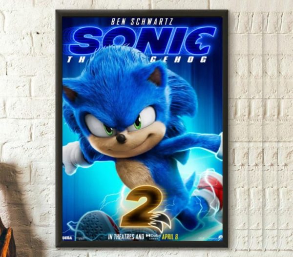 The Hedgehog 2 Sonic The Hedgehog Movie Wall Art Home Decor Poster Canvas