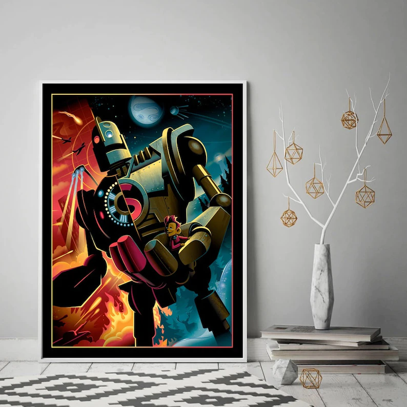 The Iron Giant Movie Wall Art Home Decor Poster Canvas