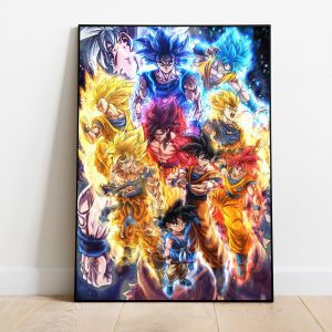 The Lagacy Of Son Goku Dragon Ball Z Anime Home Decor Poster Canvas
