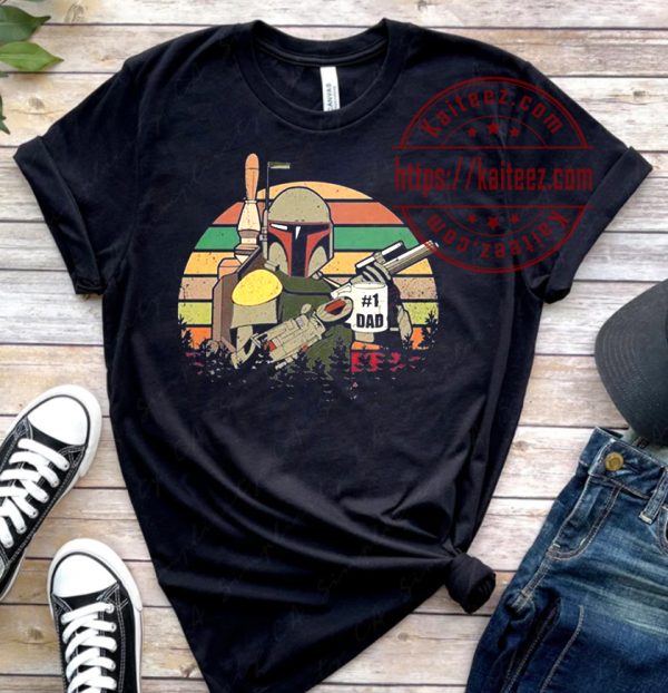 The Mandalorian 1 Dad Fathers Day Star Wars T-Shirt