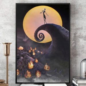 The Nightmare Before Christmas Movie Home Decor Poster Canvas