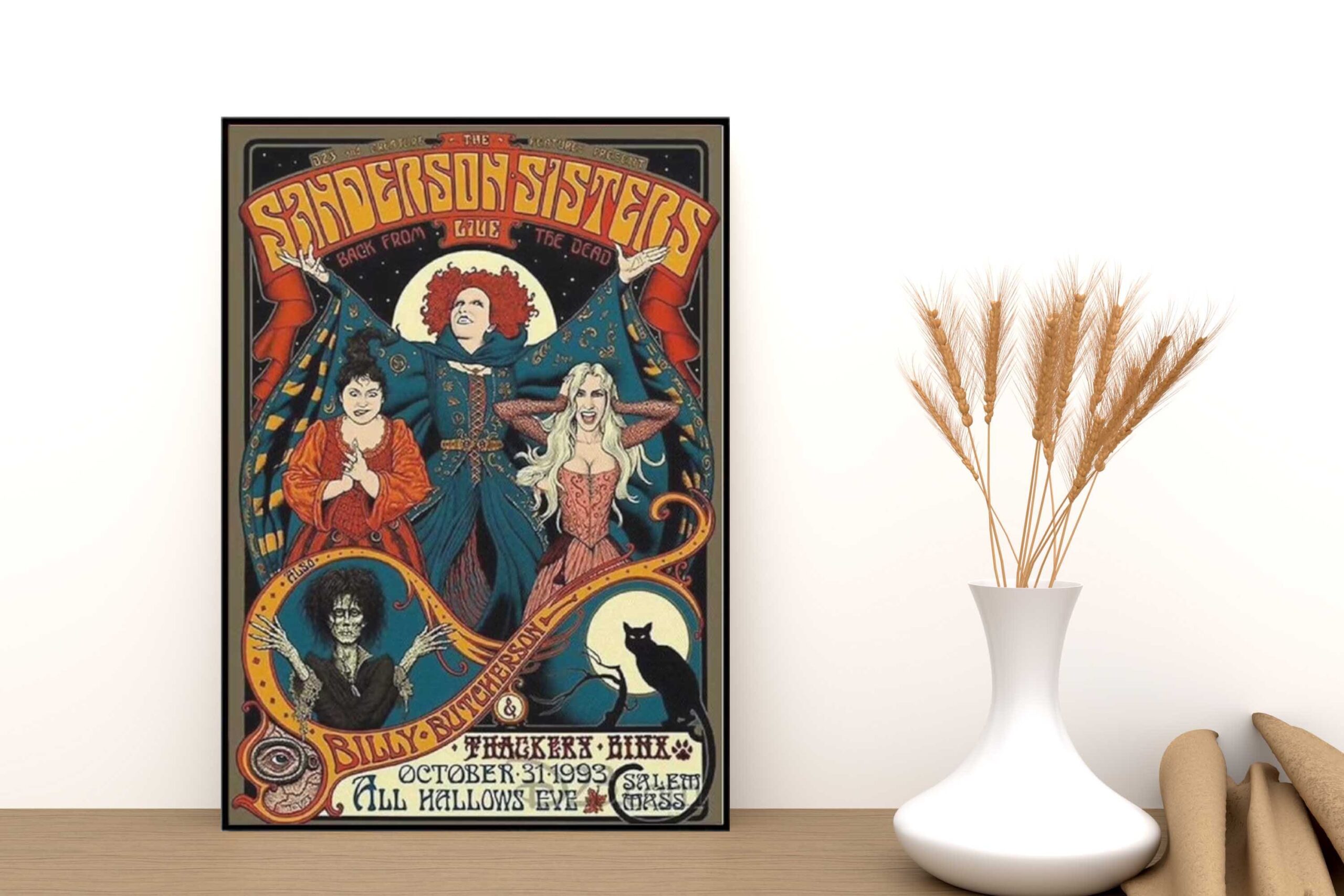 The Sanderson Sisters Halloween Wall Art Decor Poster Canvas