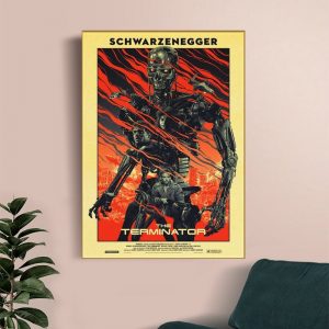 The Terminator (1984) Vintage Movie Wall Art Home Decor Poster Canvas