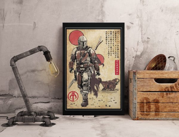 The Way Of Bounty Hunter Woodblock Home Decor Poster Canvas