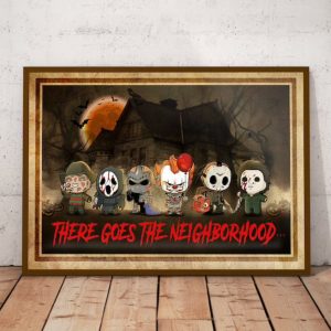 There Goes The Neighborhood Halloween Wall Art Decor Poster Canvas
