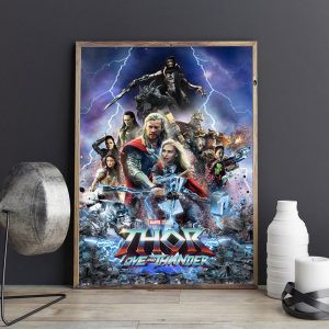 Thor Love And Thunder Movies 2022 Poster Home Decor Poster Canvas
