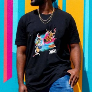 Thunder Rosa Vs Sakura Street Fighter X Aew Capcom X Nerds T-shirt
