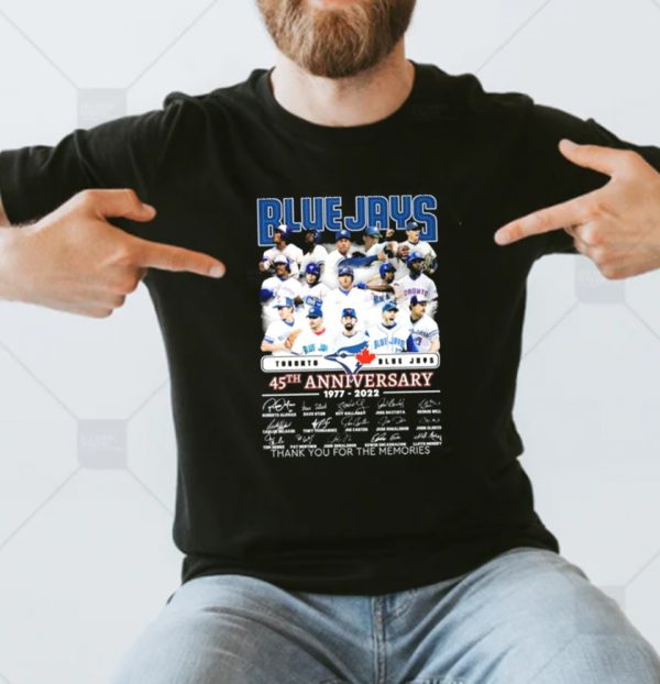 Toronto Blue Jays 45th Anniversary 1977 2022 Unisex T-Shirt