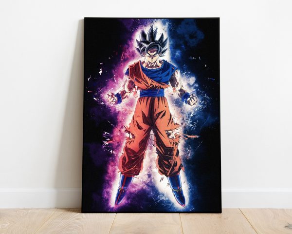 Ultra Instinct Son Goku Art Print Dragon Ball Z Anime Japanese Home Decor Poster Canvas