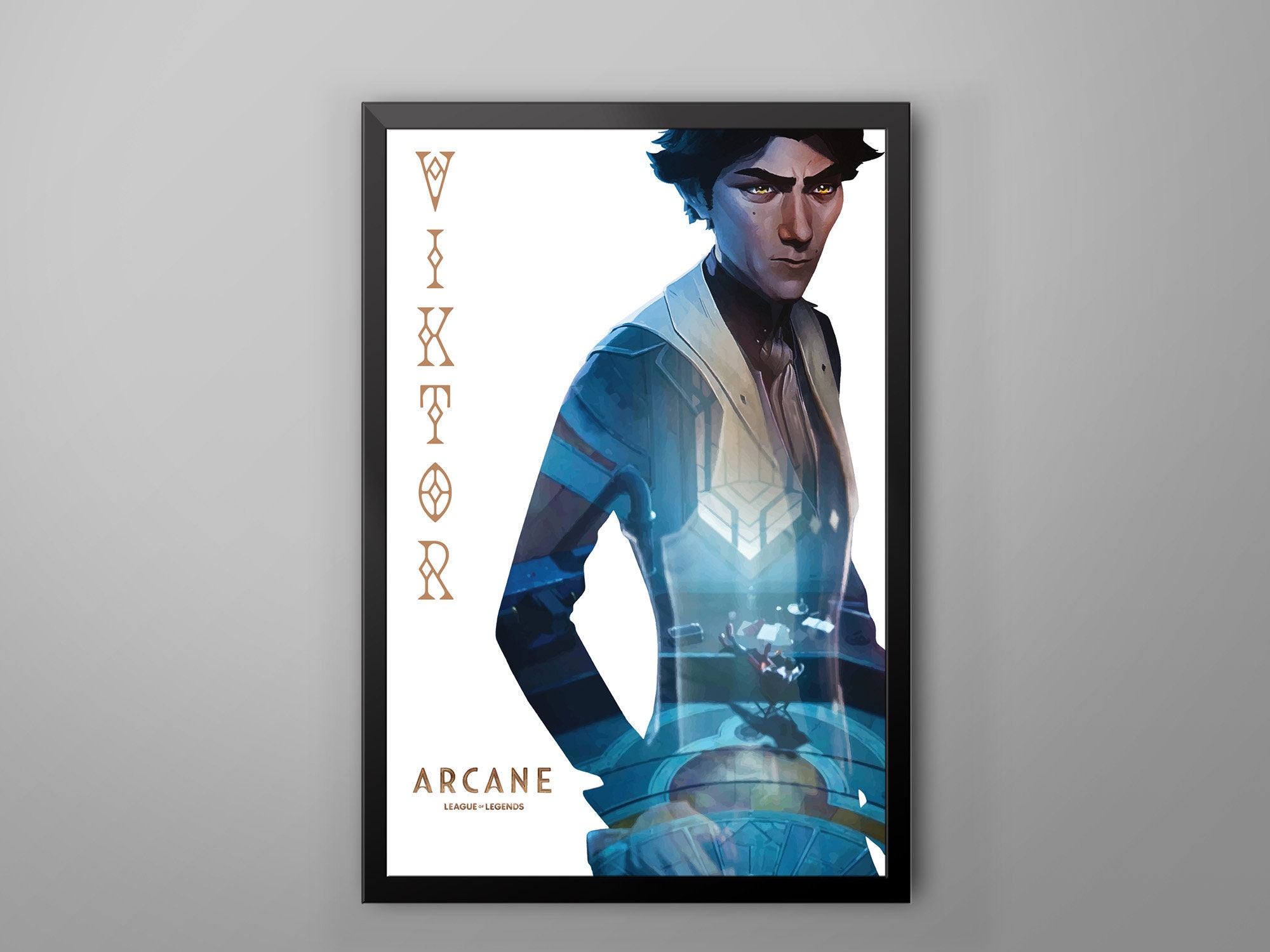 Viktor Arcane League Of Legends 2021 TV Show Poster Canvas