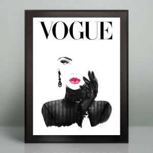 Vogue Audrey Hepburn Wall Art Home Decor Poster Canvas - Kaiteez