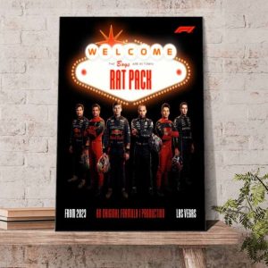Welcome F1 Rat Pack To Las Vegas Poster