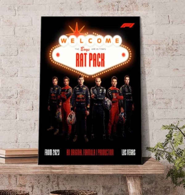 Welcome F1 Rat Pack To Las Vegas Poster