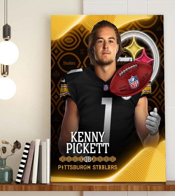 Welcome Kenny Pickett to Pittsburgh Steelers NFL Draft Poster Canvas