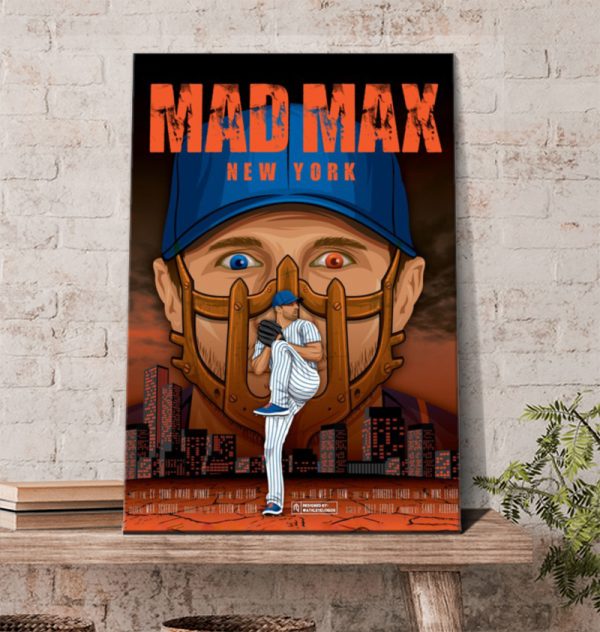 Welcome Max Scherzer to New York Mets MLB Poster Canvas