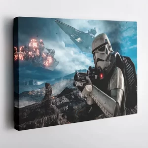 White Stormtroopers Star Wars Wall Art Home Decor Poster Canvas