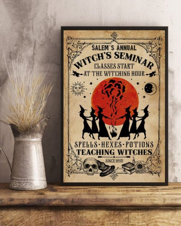 Witchs Seminar Poster Canvas