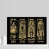 Welcome To The Neighborhood Horror House Halloween Poster Canvas