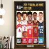 Jalen Green Houston Rockets 2021-2022 Kia NBA All-Rookie First Team Wall Decor Poster Canvas