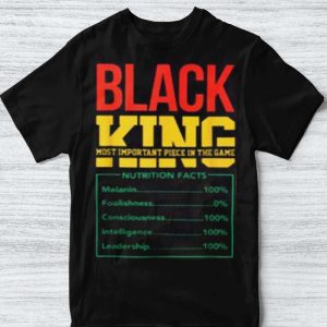 Black King Nutritional Facts African American Juneteenth Unisex T Shirt