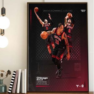 Chicago Bulls Acoor Arena NBA Paris France Wall Decor Poster Canvas