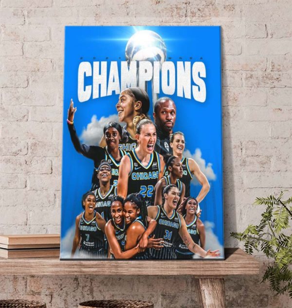 Chicago Sky Win 2021 WNBA Champions Poster Canvas