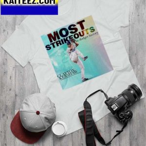 Clayton Kershaw Los Angeles Dodgers All Time Strikeout King MLB Gifts T-Shirt