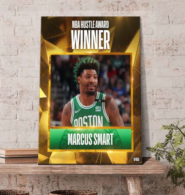 Congratulation Marcus Smart Win NBA Hustle Award 2022 Poster Canvas